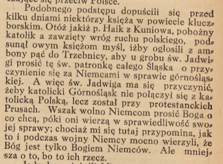 Kuniów, Nowiny Codzienne (16.09.1919)