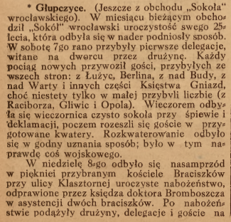 Głubczyce, Nowiny Codzienne cz.1 (24.09.1919)