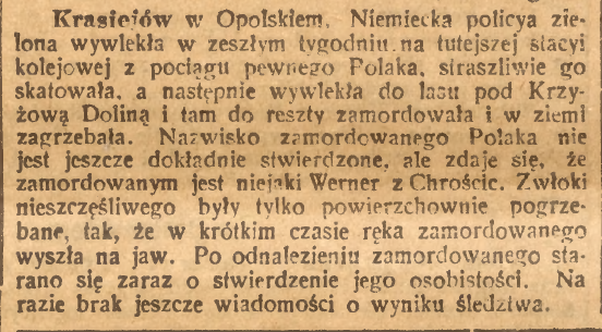 Krasiejów, Górnoślązak (30.09.1921)