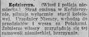 Kędzierzyn, Goniec Śląski (05.10.1921)
