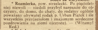Rozmierka, Nowiny Codzienne (08.10.1919)