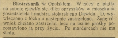 Biestrzynnik, Głos Śląski (14.10.1920)