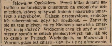 Jełowa, Katolik cz.1 (19.10.1920)