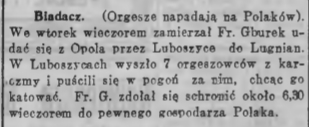 Biadacz, Goniec Śląski (22.10.1923)