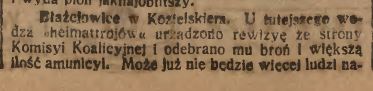 Błażejowice, Katolik cz.1 (03.11.1920)