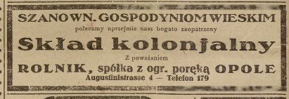 Opole, Nowiny Codzienne (05.11.1919)