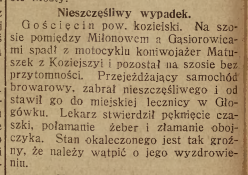 Gościęcin, Nowiny Codzienne (05.11.1925)