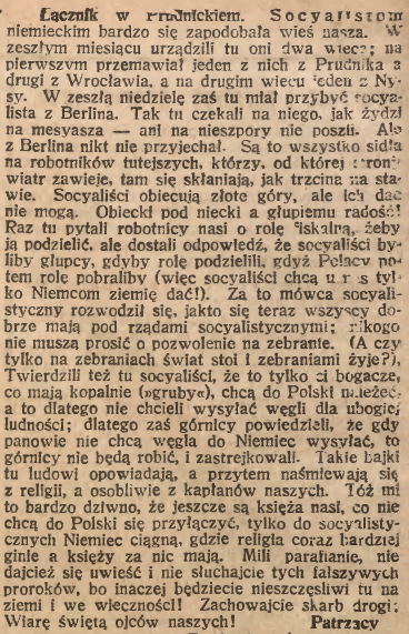 Łącznik, Katolik (08.11.1919)