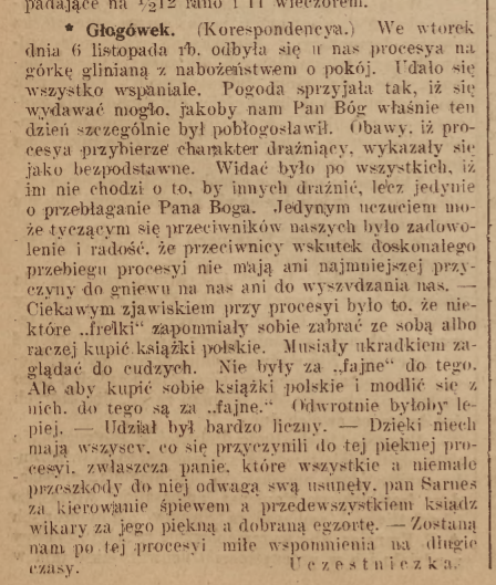 Głogówek, Nowiny Codzienne (08.11.1917)