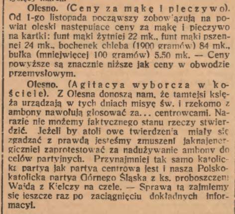 Olesno, Katolik (09.11.1922)
