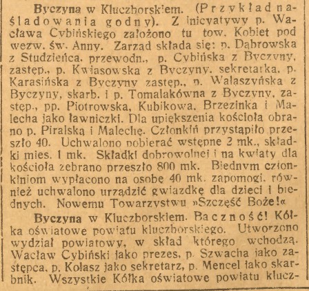 Byczyna, Górnoślązak cz.1 (12.11.1920)