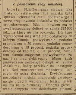 Opole, Nowiny Codzienne cz.1 (15.11.1925)