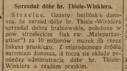 Strzelce Opolskie, Nowiny Codzienne (18.11.1925)