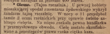 Olesno, Nowiny Codzienne (23.11.1917)