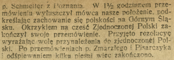 Głogówek, Górnoślązak cz.2 (03.12.1918)