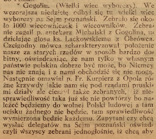 Gogolin, Nowiny cz.1 (03.12.1918)