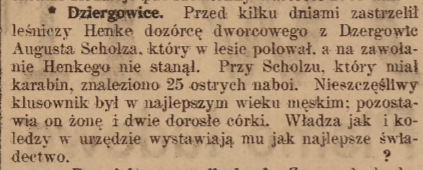 Dziergowice, Nowiny Codzienne (13.12.1917)