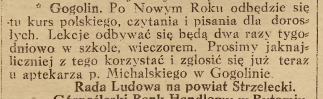 Gogolin- Nowiny Codzienne- 20.12.1919