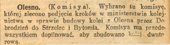 Olesno, Opole, Strzelce, Bytom, Górnoślązak (21.12.1921)