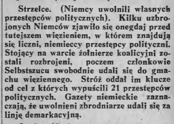 Strzelce-Goniec Śląski-29.12.1921