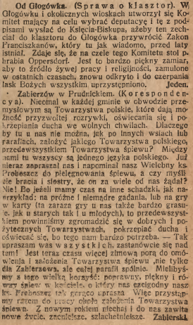 Głogówek, Katolik (30.12.1919)
