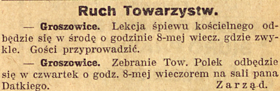 Opole (Groszowice), Gazeta Opolska (07.09.1920)