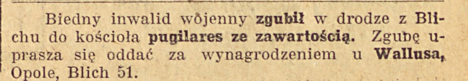 Opole, Gazeta Opolska (14.09.1920)