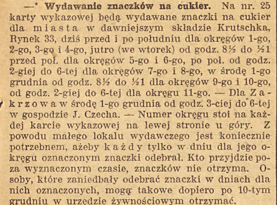 Opole, Gazeta Opolska (30.11.1920)
