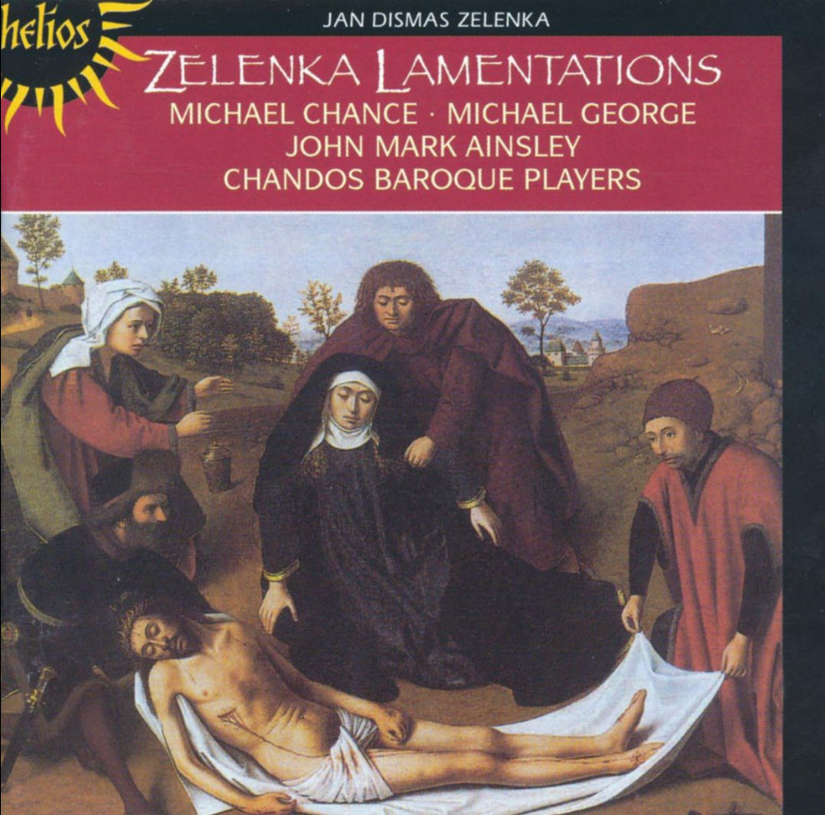 "Lamentacje Jeremiaszowe" Jana Dismasa Zelenki w wykonaniu zespołu Chandos Baroque Players (okładka płyty)
