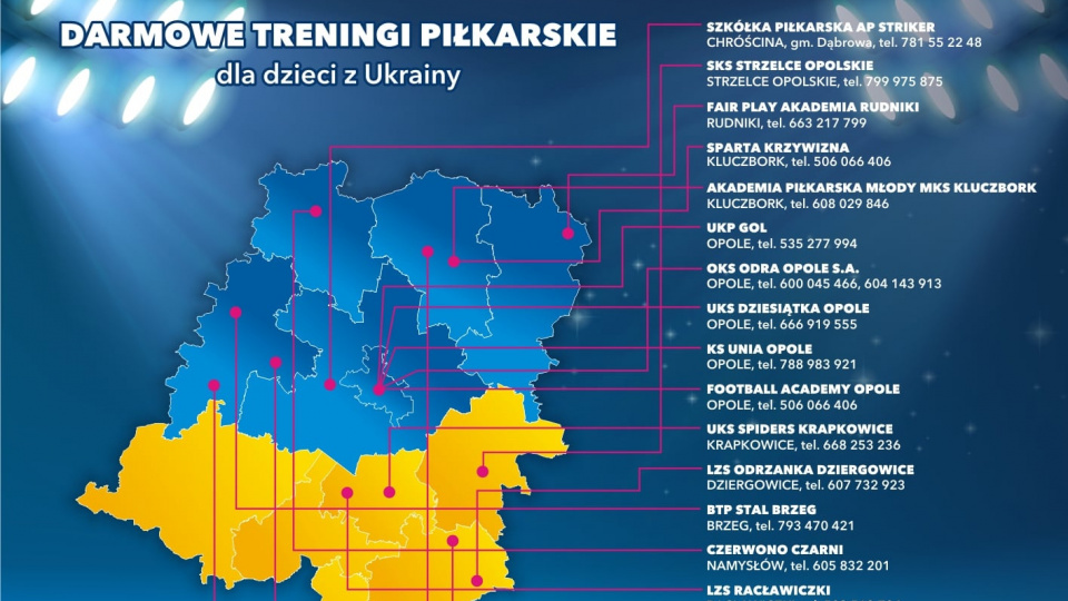 Опольські футбольні школи допомагають дітям з України