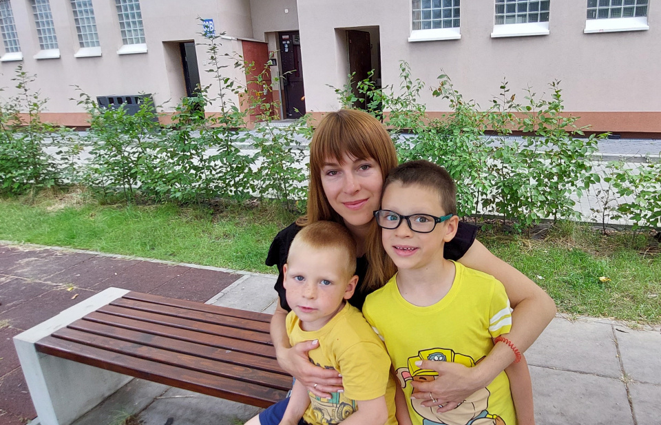 Світлана Тертична з синами (фото Світлани Мех)