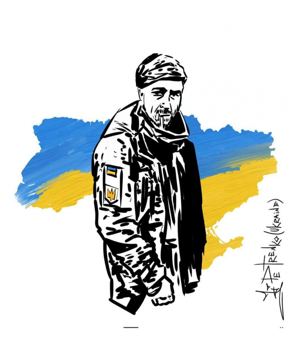 Присвячено розстріляному українському воїну [автор Petrenko, фото з Facebook]