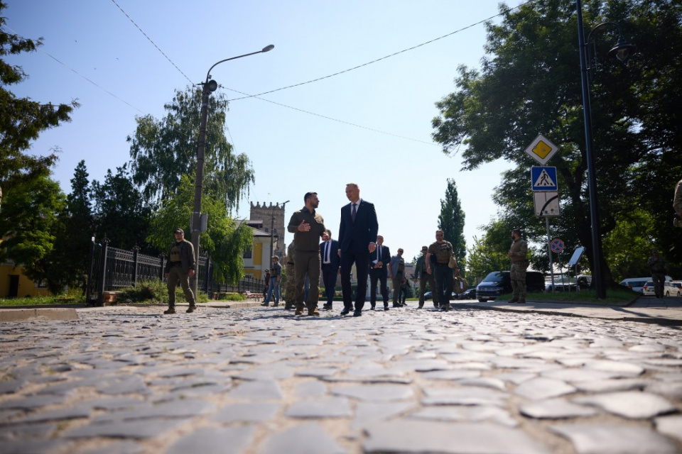 Анджей Дуда і Володимир Зеленський в Луцьку (фото Офіс Президента України)