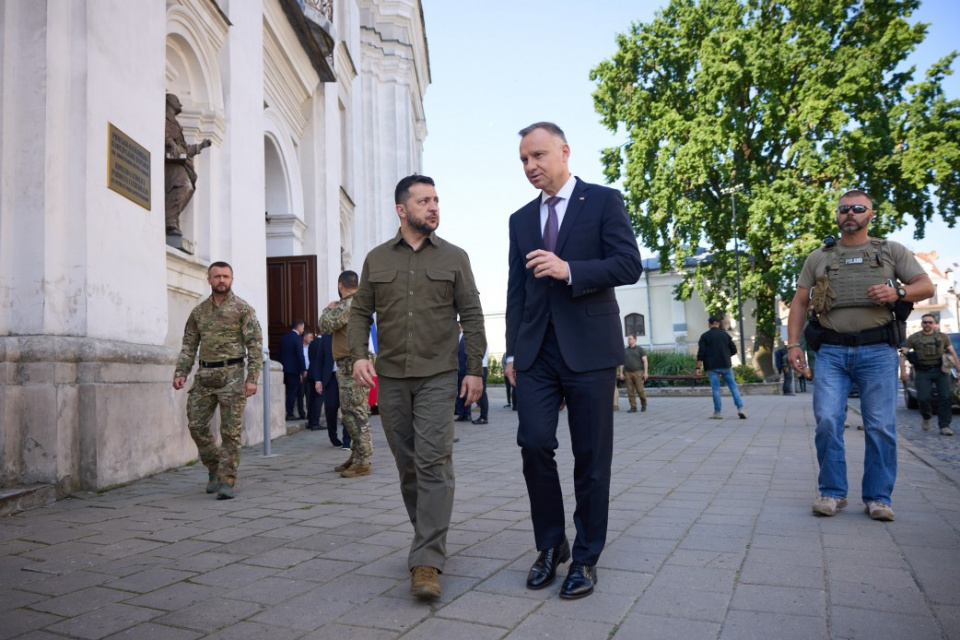 Анджей Дуда і Володимир Зеленський в Луцьку (фото Офіс Президента України)