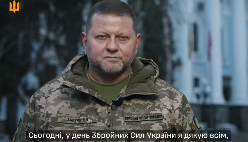 Головнокомандувач ЗСУ Валерій Залужний (Скриншот відео Генштабу ЗСУ)