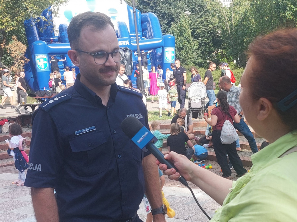 У центрі Ополя з нагоди Дня поліції Польщі відбувся пікнік (фото Світлани Мех)