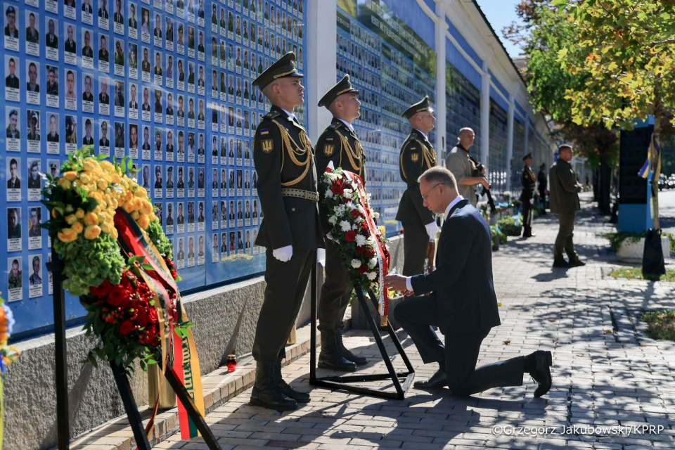 Президент Польщі Анджей Дуда прибув до Києва, щоб взяти участь в урочистостях з нагоди Дня Незалежності України (фото Гжегож Якубовський)