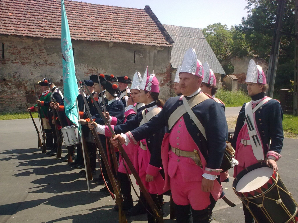 Regiment pruski podczas wizyty w Małujowicach [fot. Maciej Stępień]