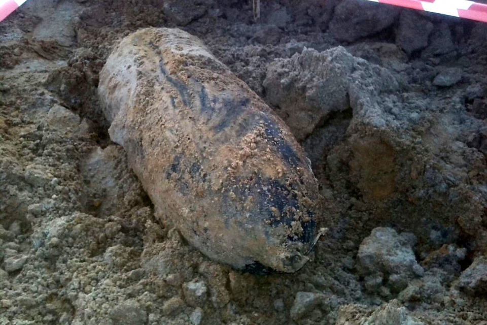 Niewybuch znaleziony w kopalni w Bierawie [fot. policja]