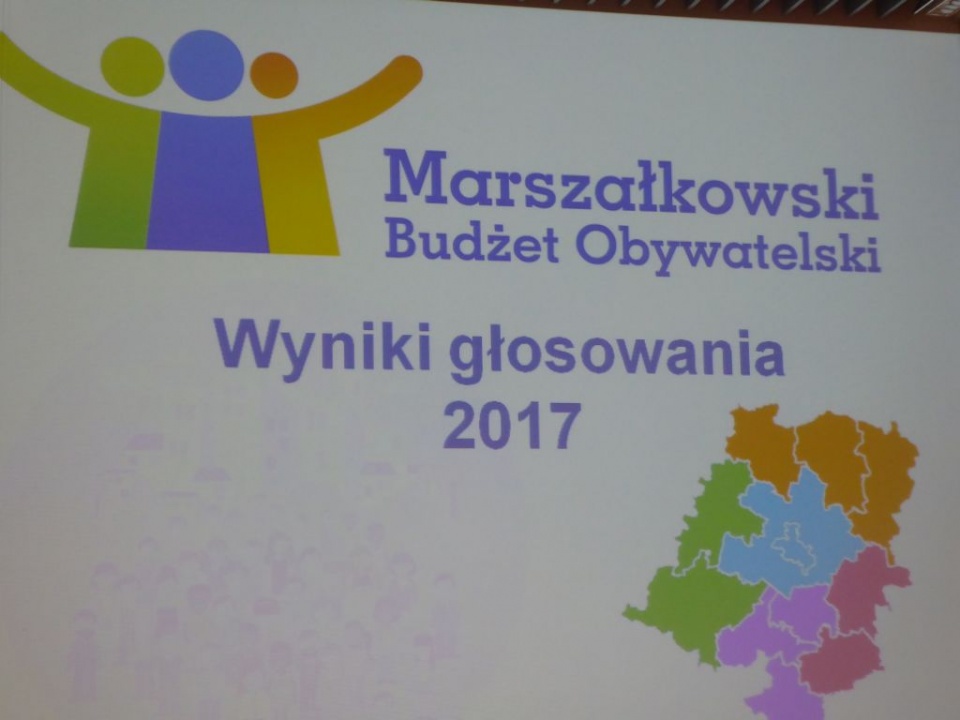 Marszałkowski Budżet Obywatelski - ogłoszenie wyników [fot. Katarzyna Zawadzka]