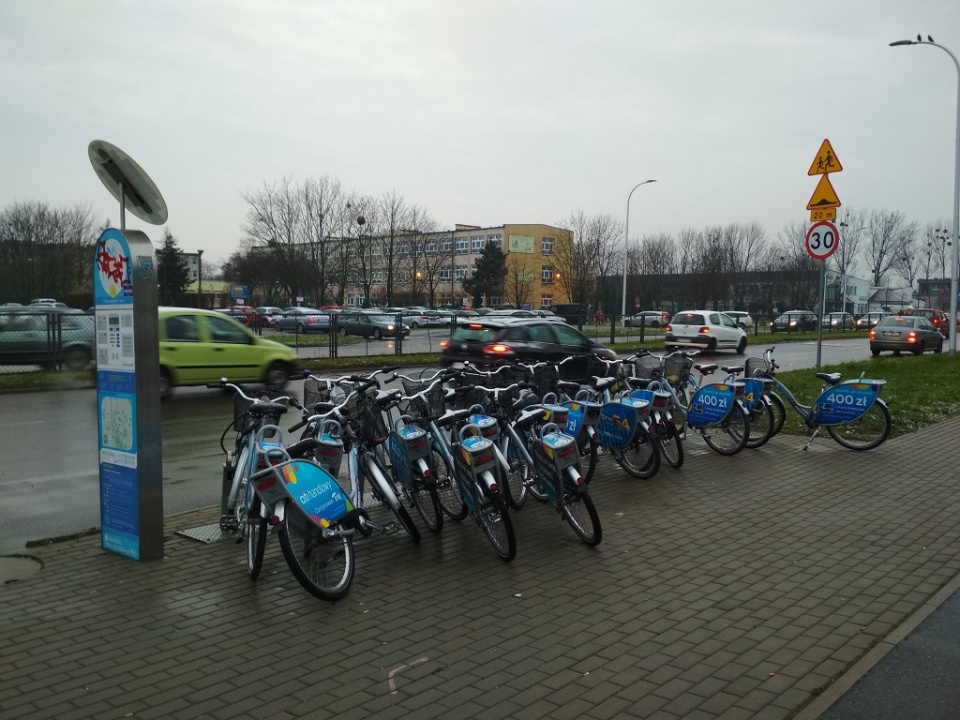 Stacja rowerów miejskich Nextbike w Opolu [fot. Joanna Matlak]