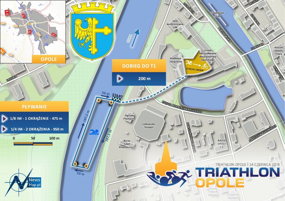 W niedzielę (24.06) w Opolu po raz pierwszy odbędą się zawody triathlonowe [fot. Ewelina Laxy]