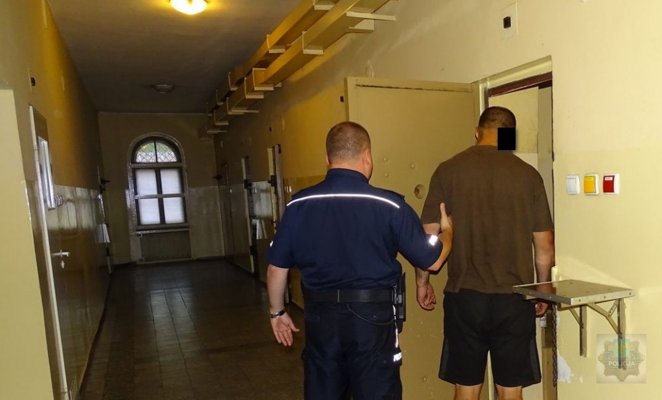 Kradzież rozbójnicza w Brzegu. 32-latek trafił do aresztu [fot. KPP Brzeg]