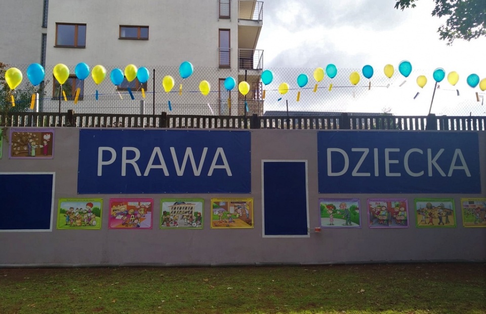 Ściana z prawami dziecka w Zespole Placówek Wsparcia i Edukacji w Opolu [fot. Katarzyna Doros]