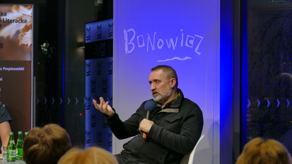 Spotkanie autorskie z Wojciechem Bonowiczem w MBP w Opolu © [fot. Małgorzata Ślusarczyk]
