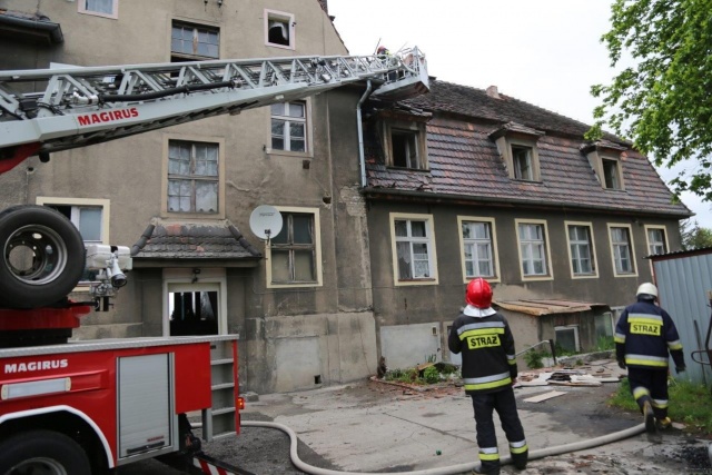 Pożar budynku wielorodzinnego w Opolu, ewakuowano mieszkańców