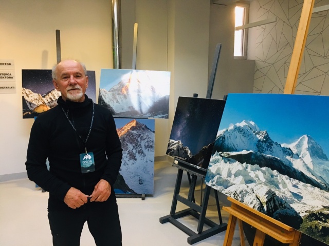 Piotr Snopczyński, kierownik bazy Narodowej Zimowej Wyprawy na K2 gościem 8. Opolskiego Festiwalu Gór