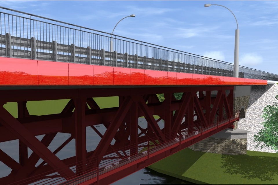 Wizualizacja mostu po przebudowie [fot. archiwum inwestora]