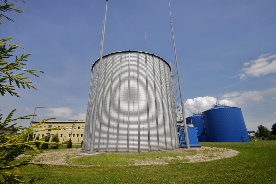 Zbiornik biogazu [fot. PWiK Brzeg]