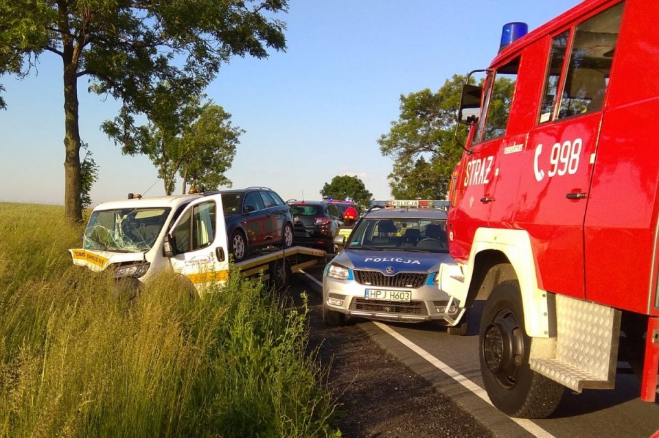 Wypadek w Pakosławicach foto: Mario